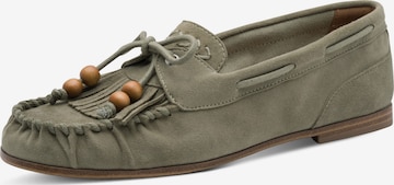 Mocassin Tamaris en vert : devant