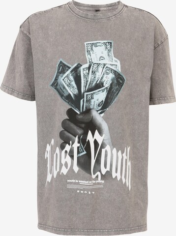 T-Shirt 'Money V.1 ' Lost Youth en gris : devant