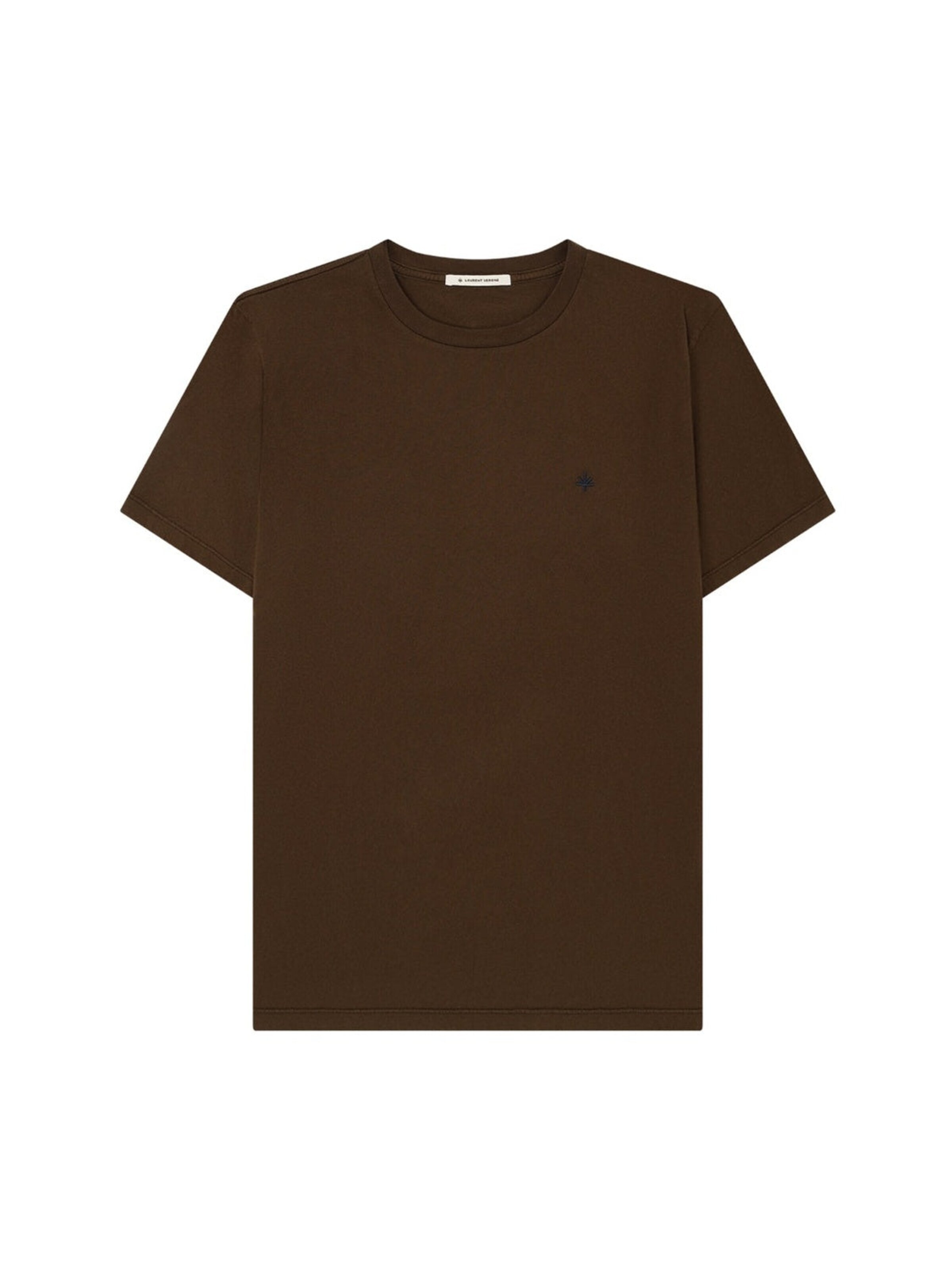 Laurent Vergne Shirt 'Thierry T-Shirt - Brown' in Brown: front