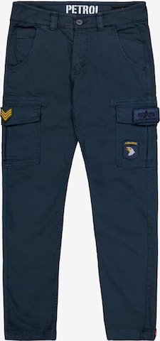 Pantalon cargo ALPHA INDUSTRIES en bleu : devant