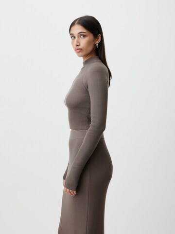 Pullover 'Agathe' di LeGer by Lena Gercke in marrone: lato