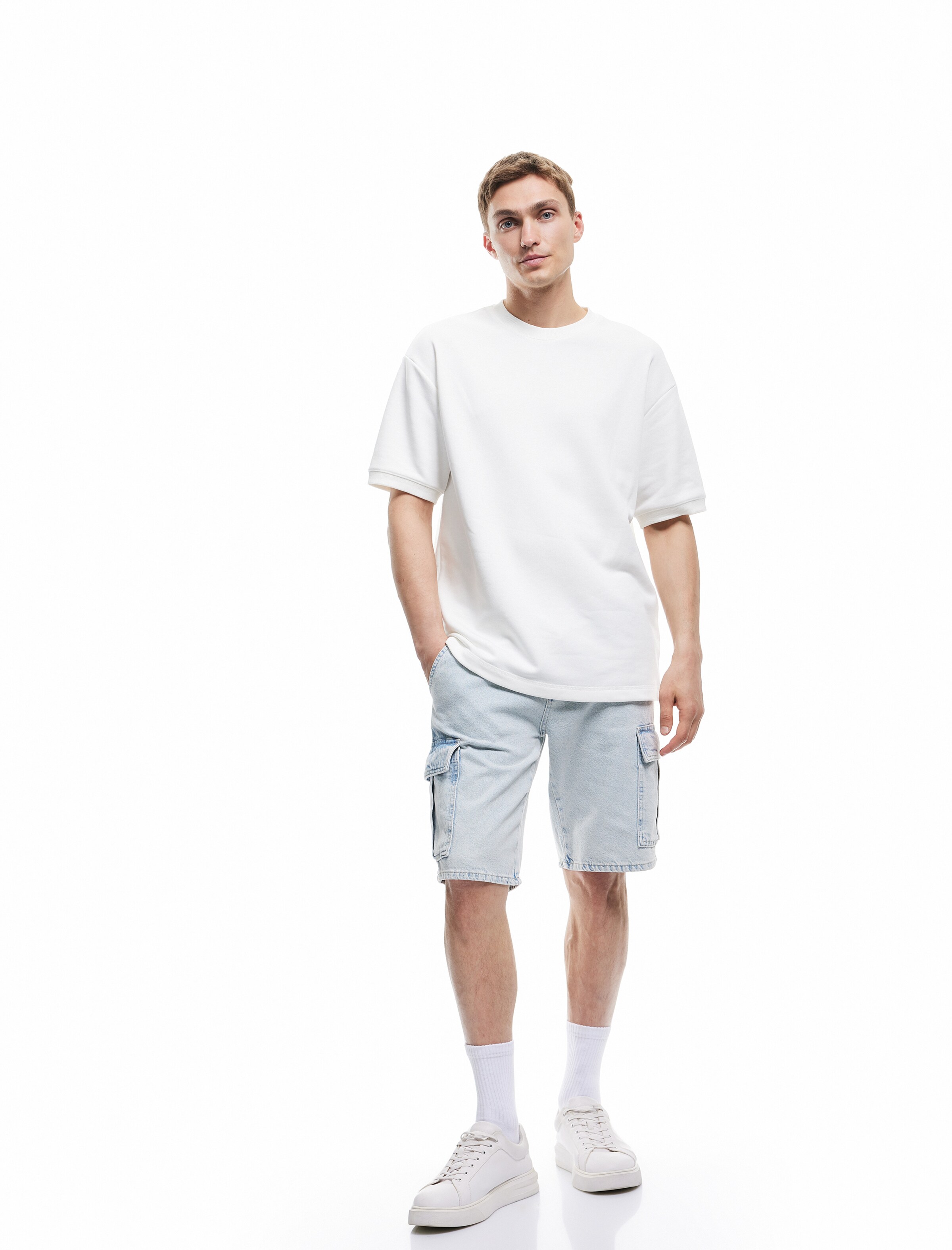 Koton Loosefit Cargojeans in Blauw