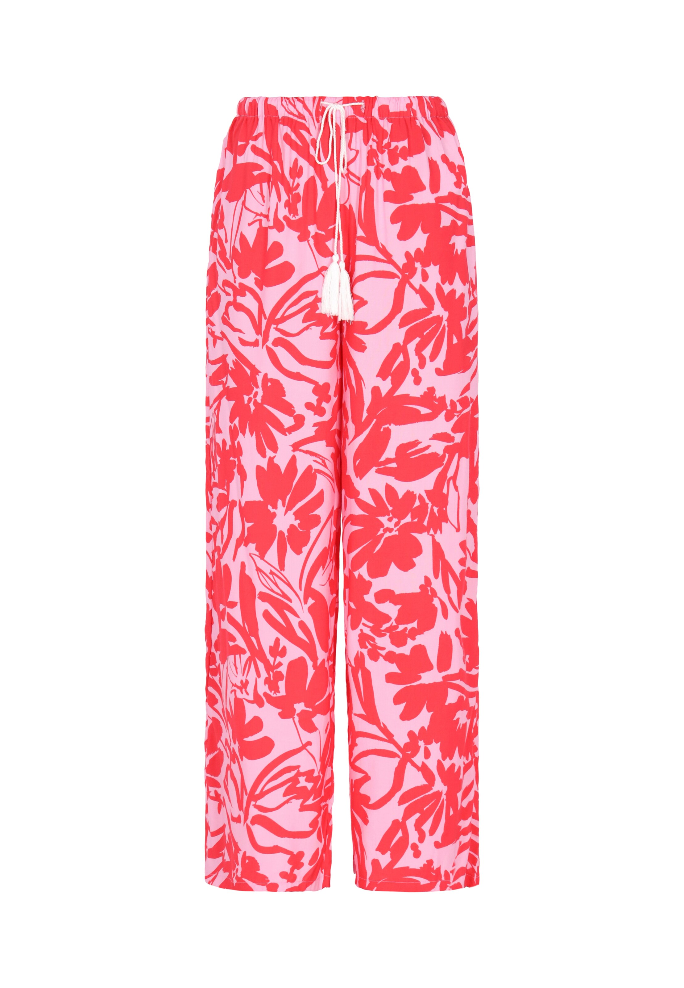 IZIA Wide Leg Bukser 'Festival' i rød: forside