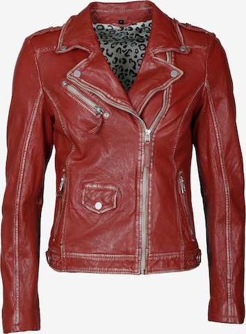 JCC Lederjacke in Rot: Vorderseite