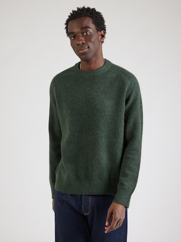 Pull-over 'SLHRAI' SELECTED en vert : devant