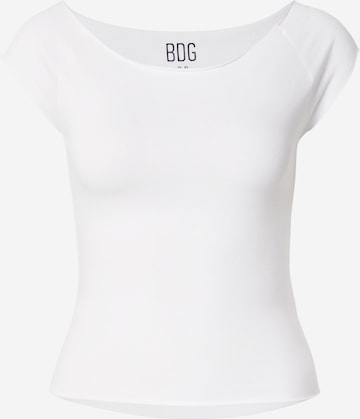 Tricou de la BDG Urban Outfitters pe alb: față