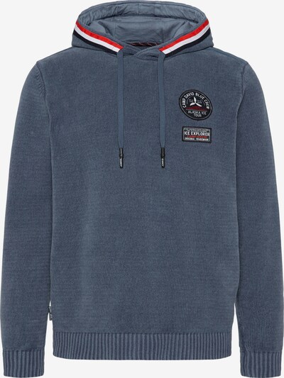 CAMP DAVID Pull-over 'Alaska Ice Tour' en saphir / rouge feu / noir / blanc, Vue avec produit