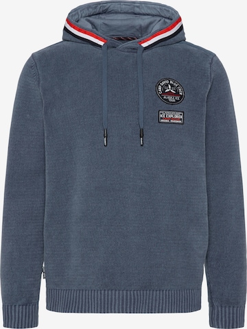 CAMP DAVID Sweater 'Alaska Ice Tour' in Blue: front