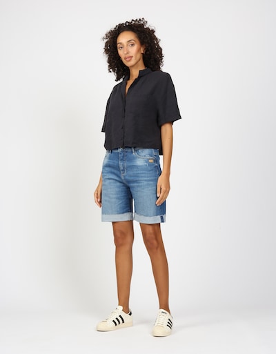 Gang Shorts in blue denim, Produktansicht
