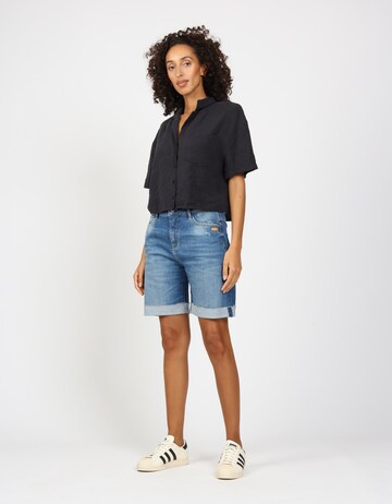 Gang Wide Leg Shorts in Blau