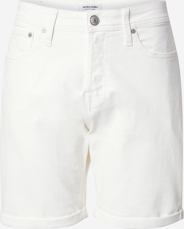 balta JACK & JONES Standartinis Džinsai 'JJIrick': priekis