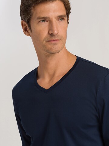 Hanro - Pijama comprido 'Night Selection' em azul