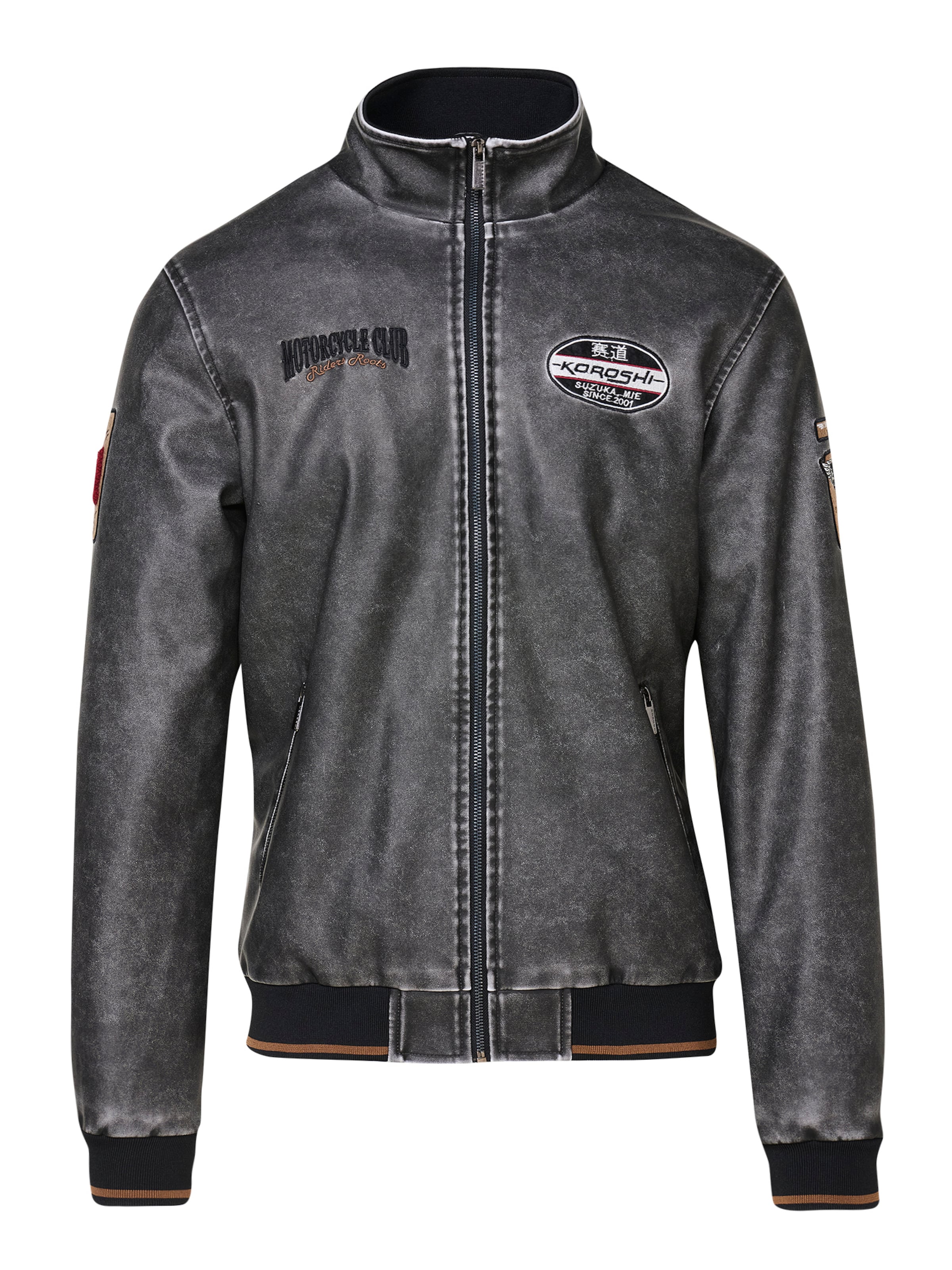 KOROSHI Prehodna jakna | siva barva: sprednja stran