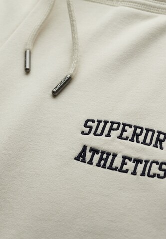 Superdry Loosefit Broek 'Athletic Essentials' in Wit