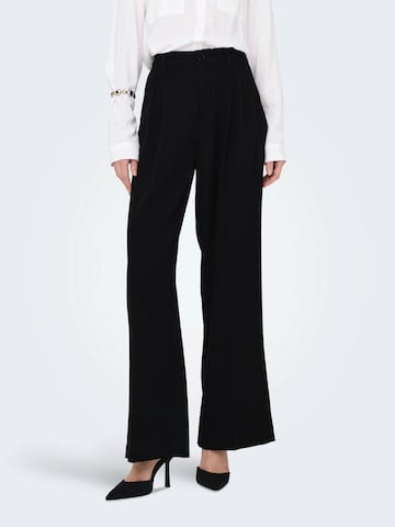 Wide Leg Pantalon à pince 'JDYRiver' JDY en noir : devant