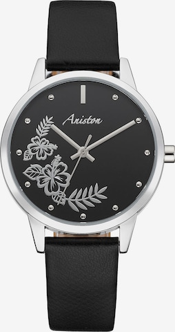 Aniston Analog Watch in Black: front