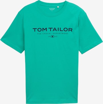 T-Shirt TOM TAILOR en vert : devant