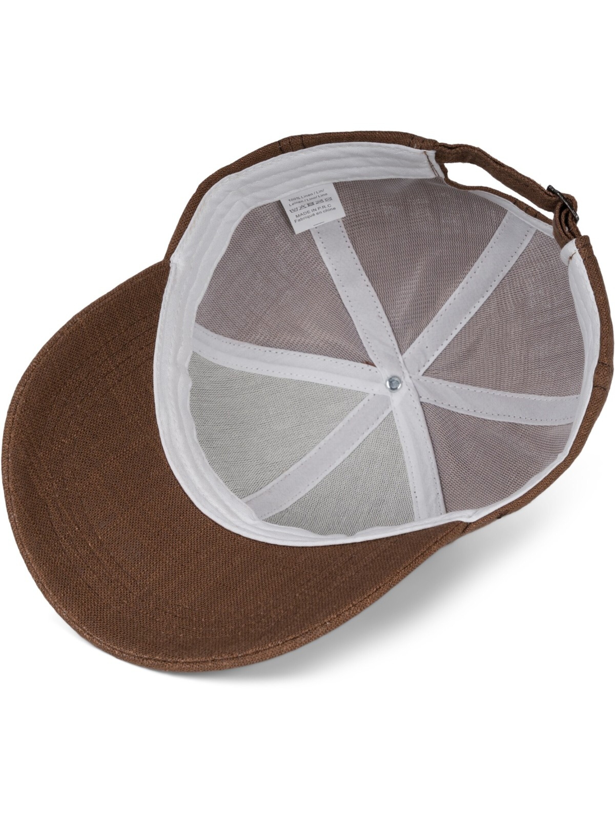styleBREAKER Cap 'Leinen Baseball Cap'‌ in Braun