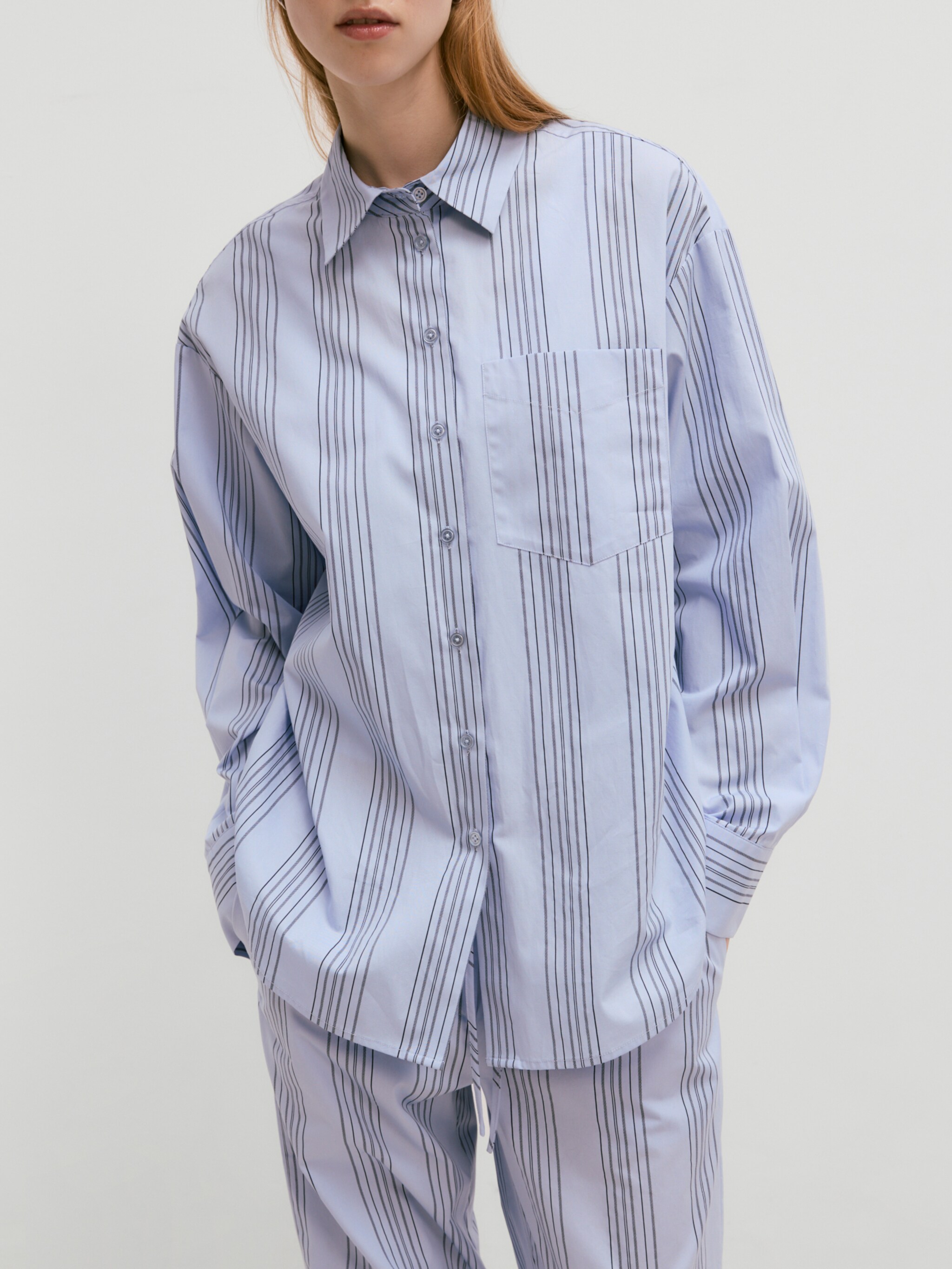 EDITED Producten Blouse 'Liza' Blauw