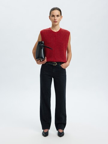 SELECTED Knitted vest 'SLFLULU' in Red