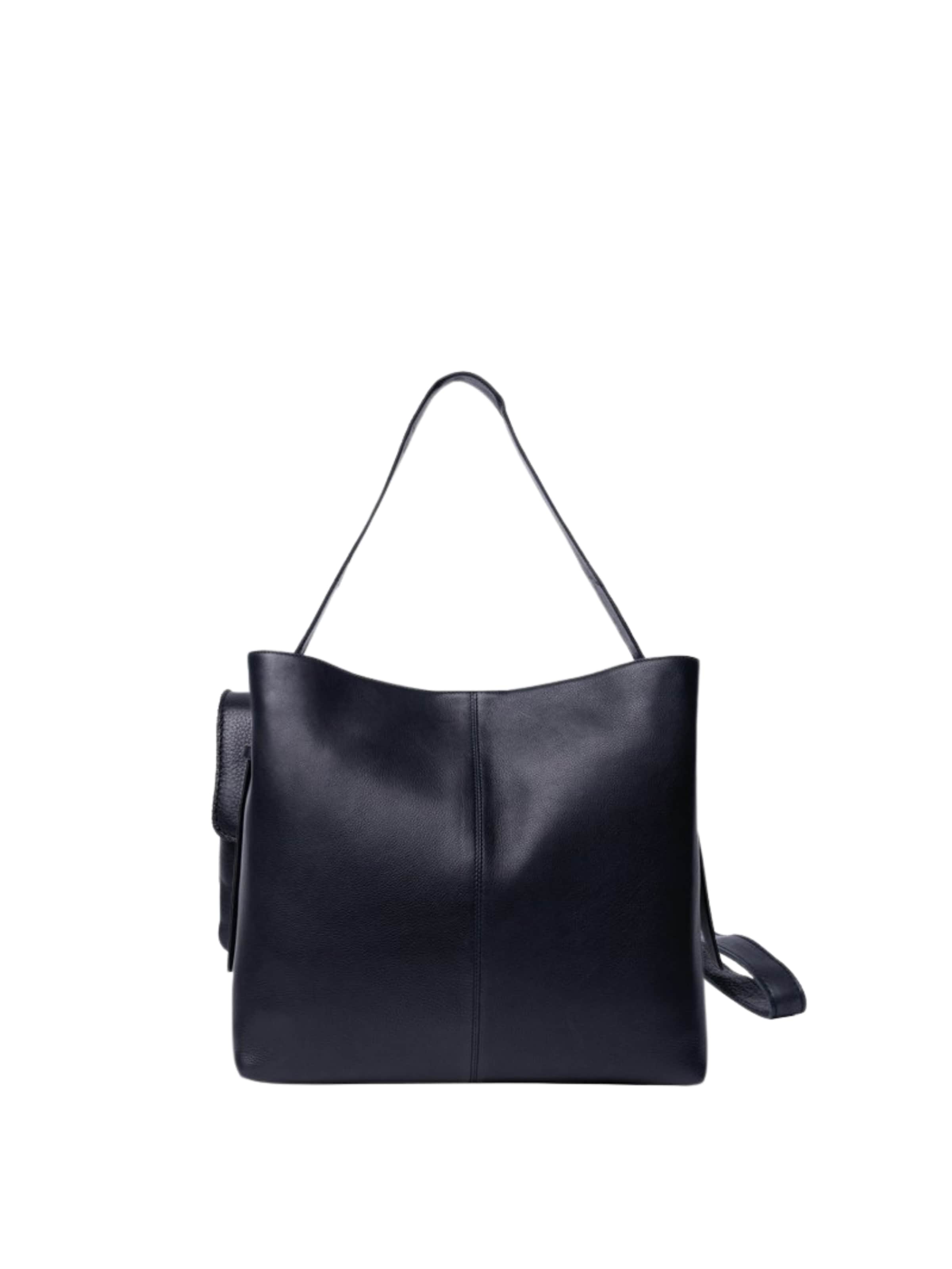 Cabas ' Naya ' RE:DESIGNED en noir : devant