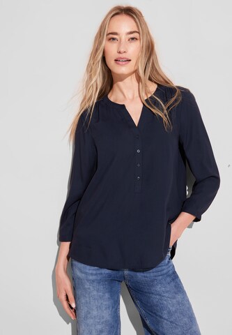 STREET ONE Blouse in Blue: front