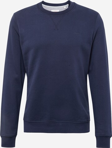 s.Oliver - Sweatshirt em azul: frente