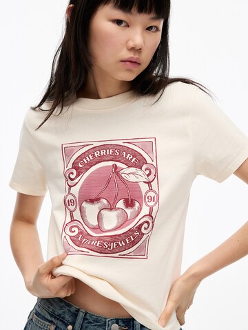 Pull&Bear Shirt in Beige