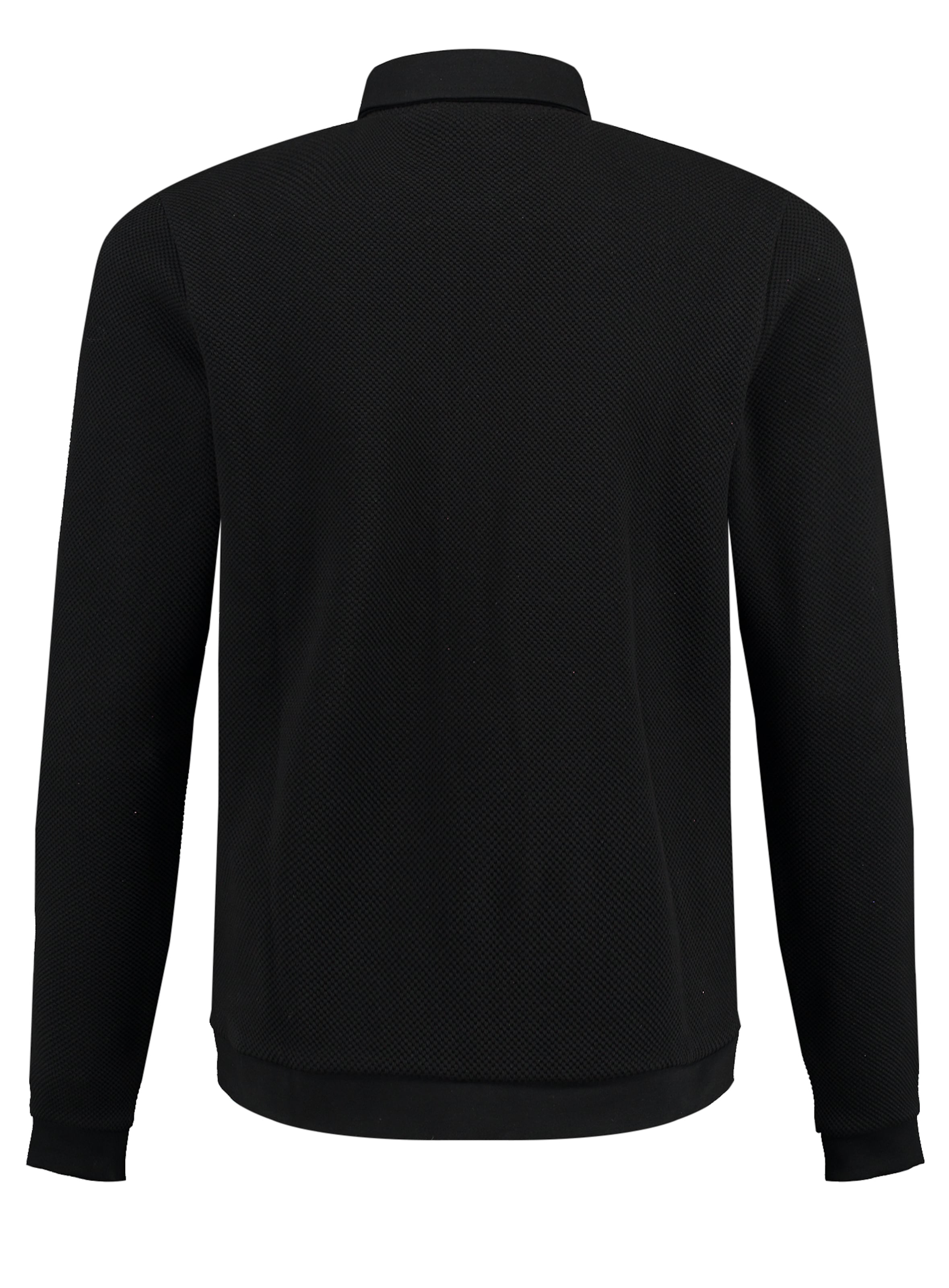 Key Largo Regular fit Sweatvest 'STEVE' in Zwart