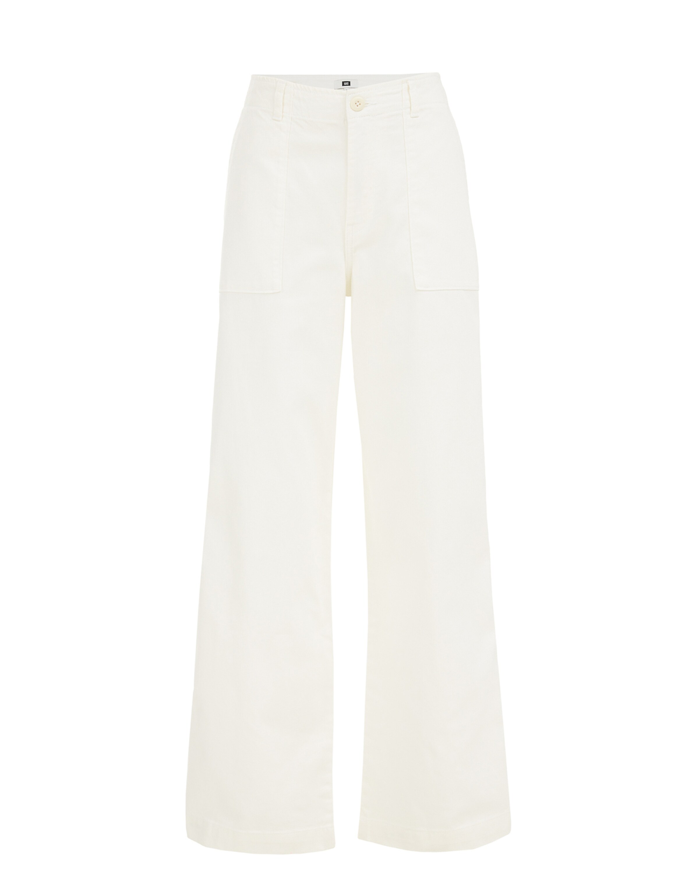 WE Fashion Loosefit Byxa i vit: framsida