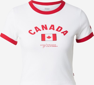 LEVI'S ® Majica 'Canada Ringer Tee' veličine XS u jarko crvena / bijela, Pregled proizvoda