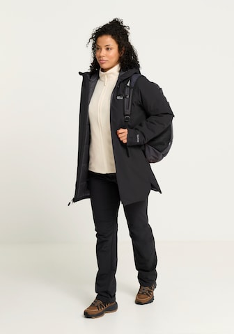 JACK WOLFSKIN Winter Coat in Black