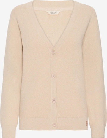 Oxmo Strickjacke ' OXFIANA ' in Beige: Vorderseite