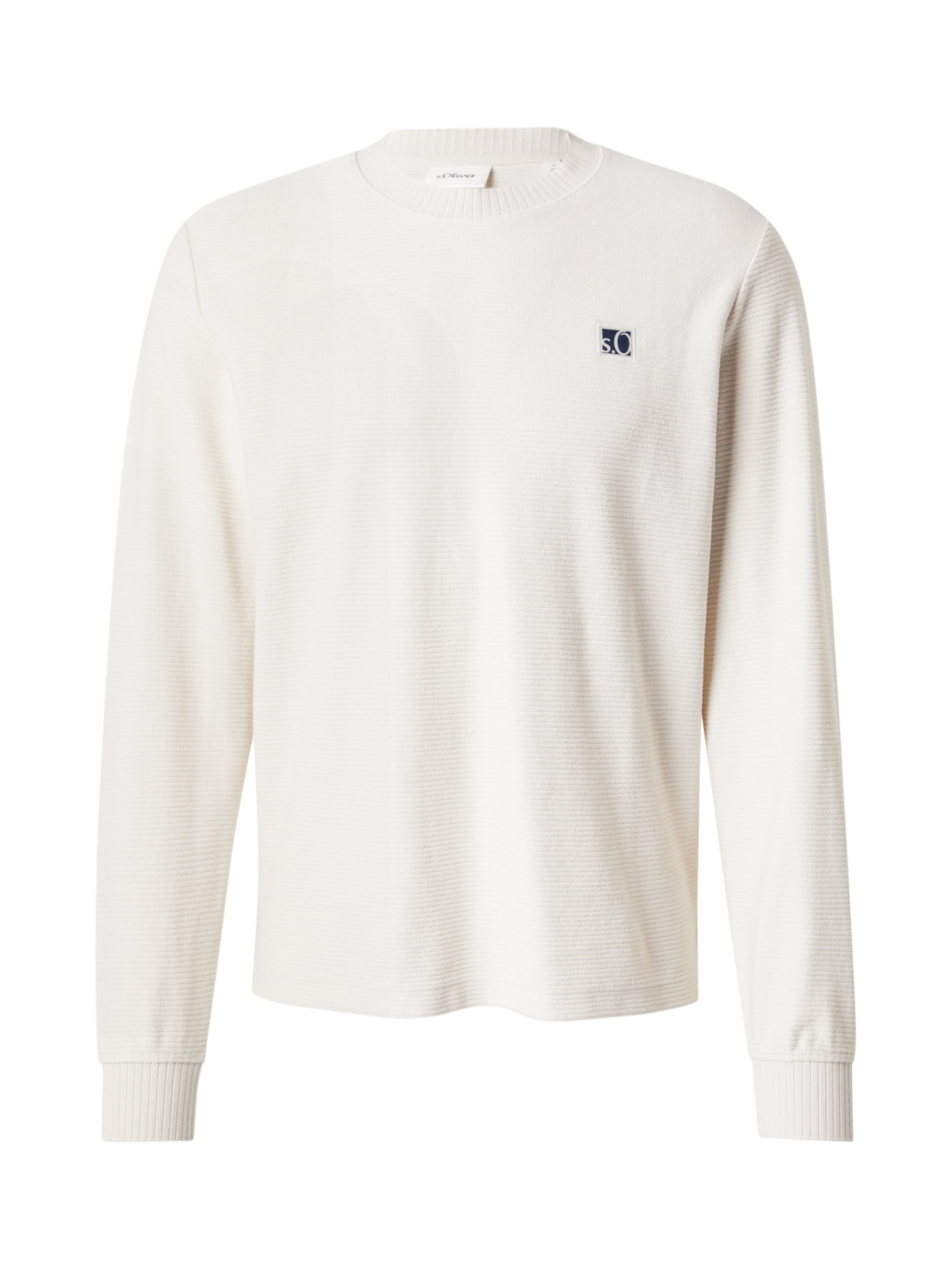 s.Oliver Sweatshirt in Beige: voorkant