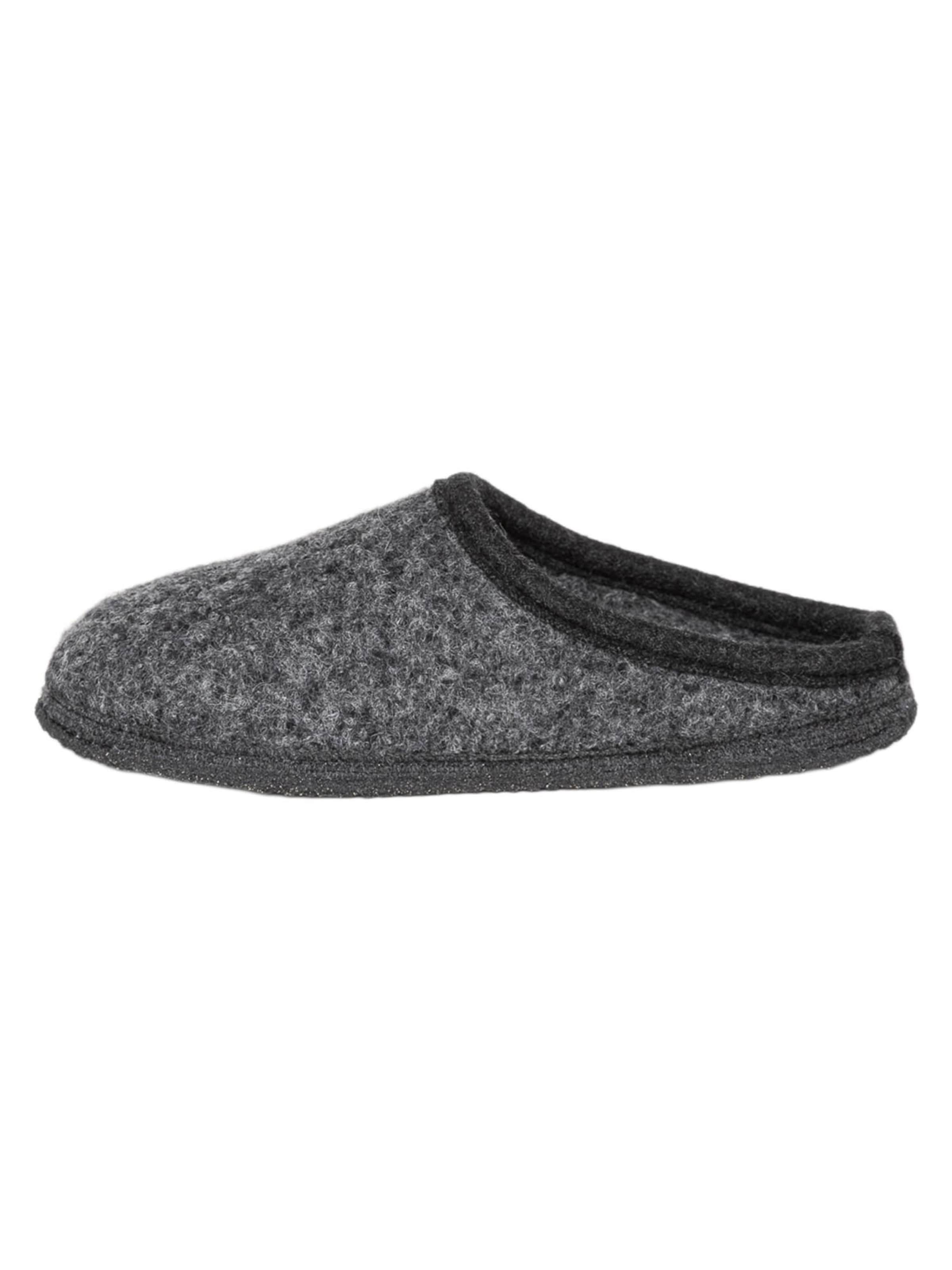 Gottstein Hausschuh 'Wool Venture'‌‌‌‌‌ in Grau: Vorderseite