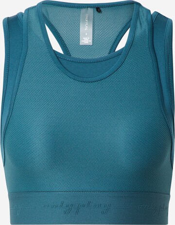 ONLY PLAY High neck Sports Bra in Green: front