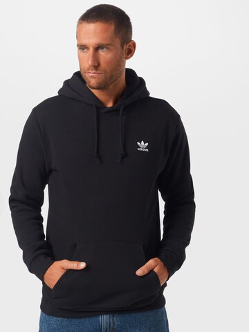 ADIDAS ORIGINALS Regular fit Sweatshirt 'Adicolor Essentials Trefoil' i svart: framsida