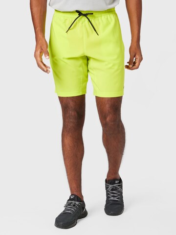 Regular Pantalon de sport Reebok en jaune : devant