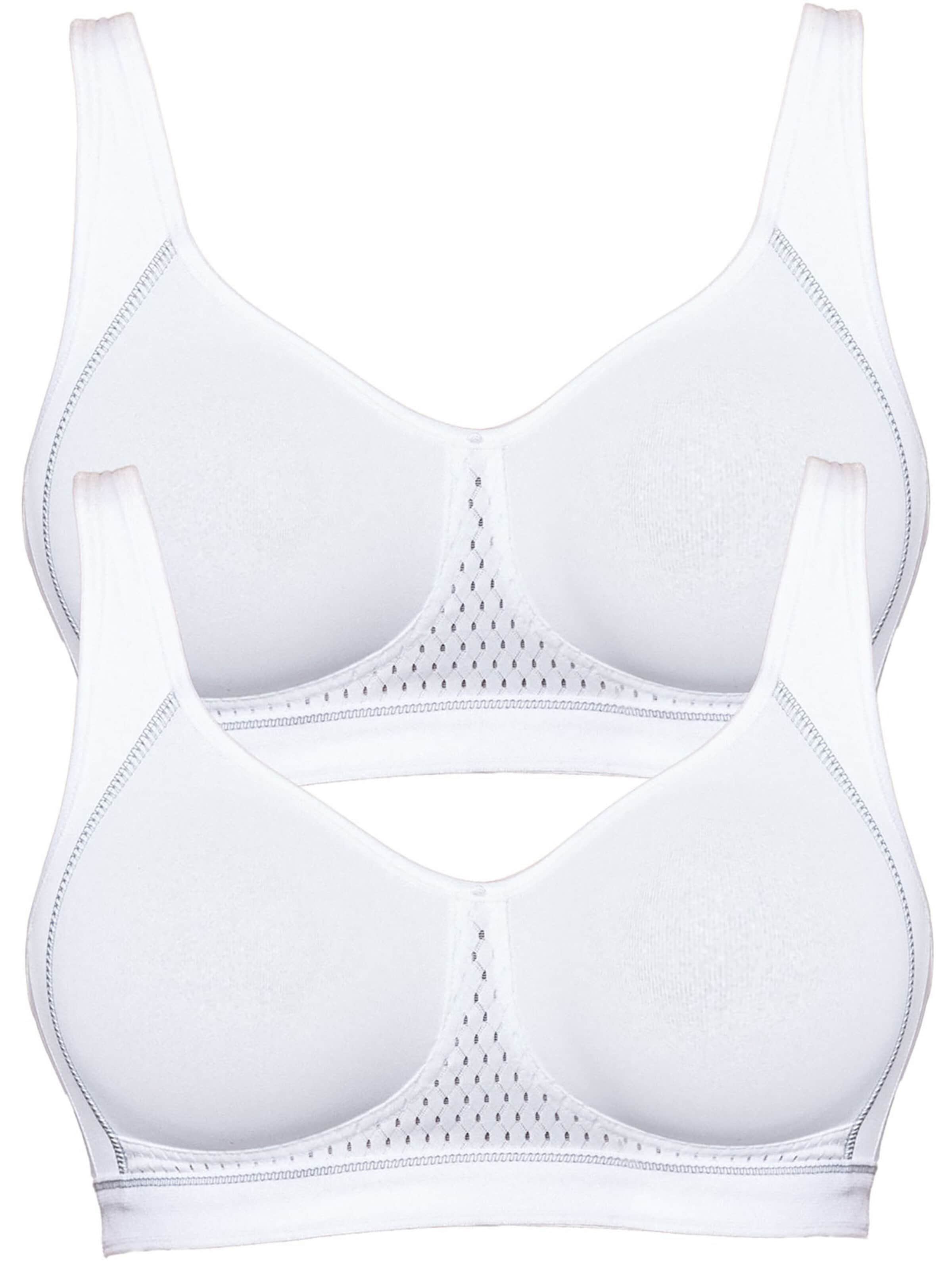 SUSA Bustier BH‌‌‌‌‌‌‌‌‌ in Weiß: Vorderseite