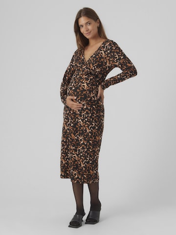 MAMALICIOUS Dress 'ALVA' in Brown