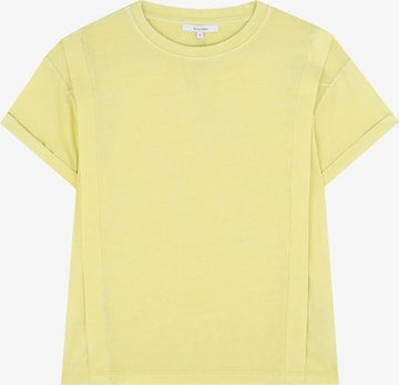 Scalpers Póló 'Lapel Marble' - sárga: elől