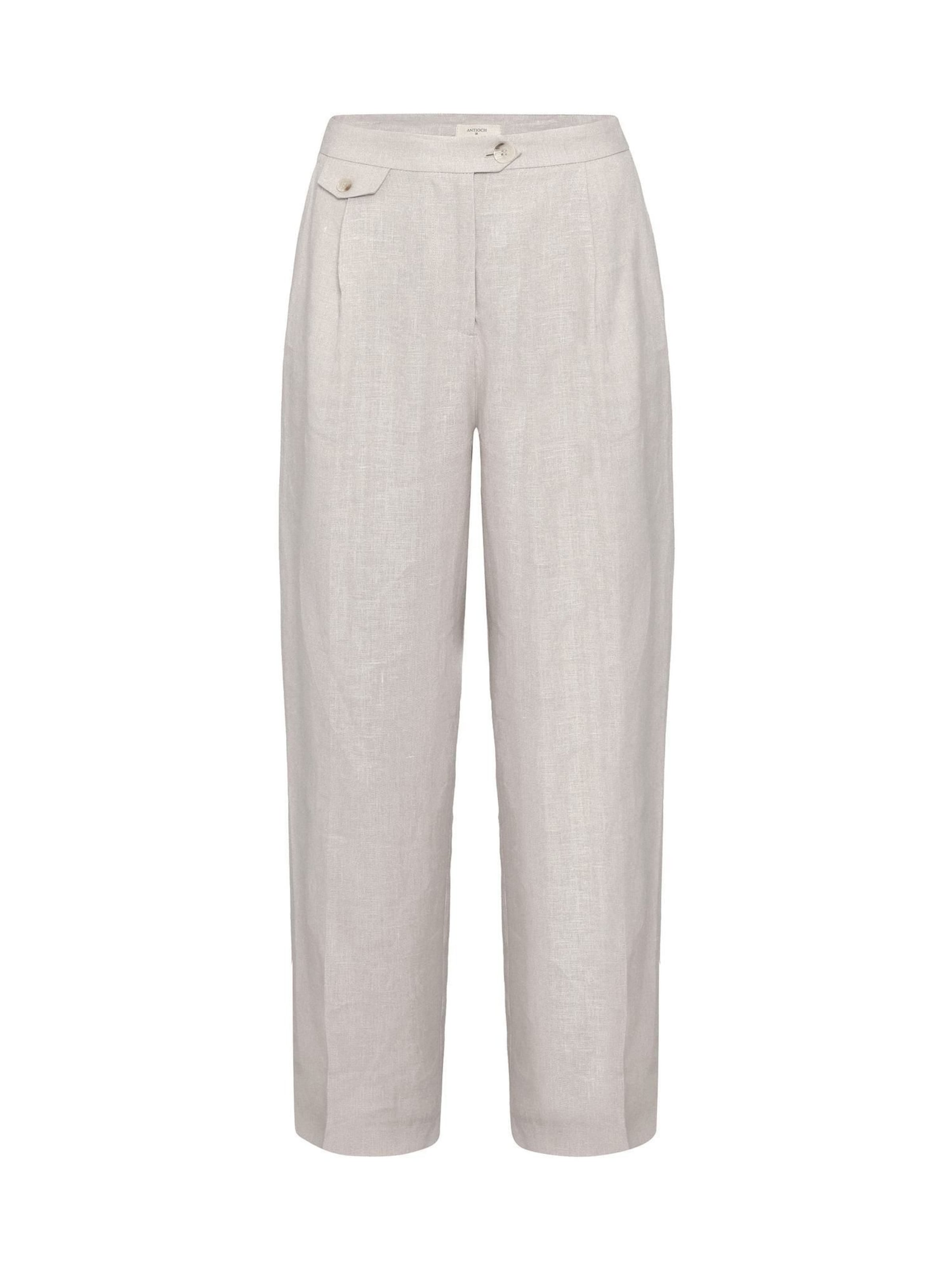 Antioch Lużny krój Spodnie w kolorze beżowy: przód