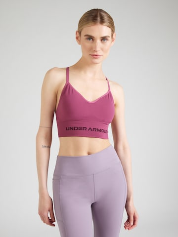 UNDER ARMOUR Bustier Sport-BH 'Vanish' in Pink: Vorderseite