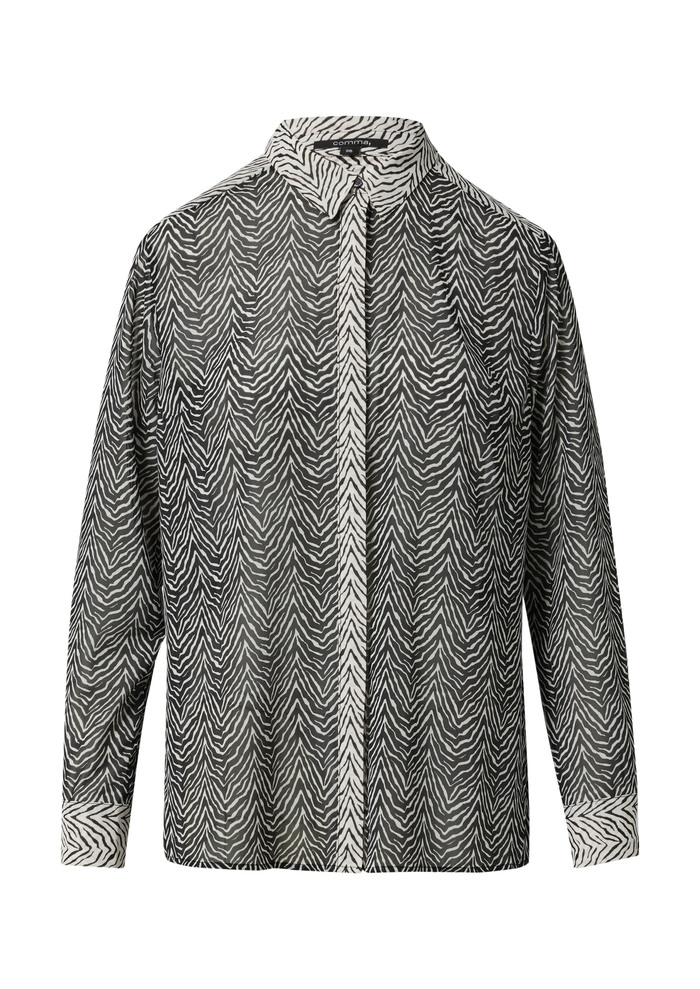 COMMA Blouse in Zwart: voorkant