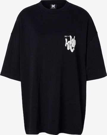 Karo Kauer Oversizeshirt in Schwarz: Vorderseite