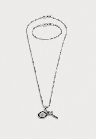 GUESS Sieraden set 'REBEL KNIGHT' in Zilver: voorkant