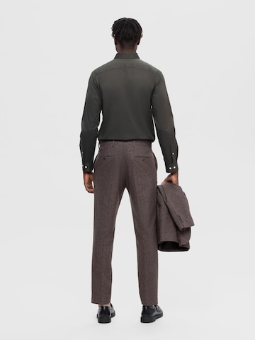SELECTED HOMMEregular Chino hlače - smeđa boja