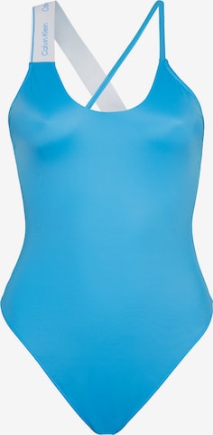 Calvin Klein Swimwear Badpak in Blauw: voorkant