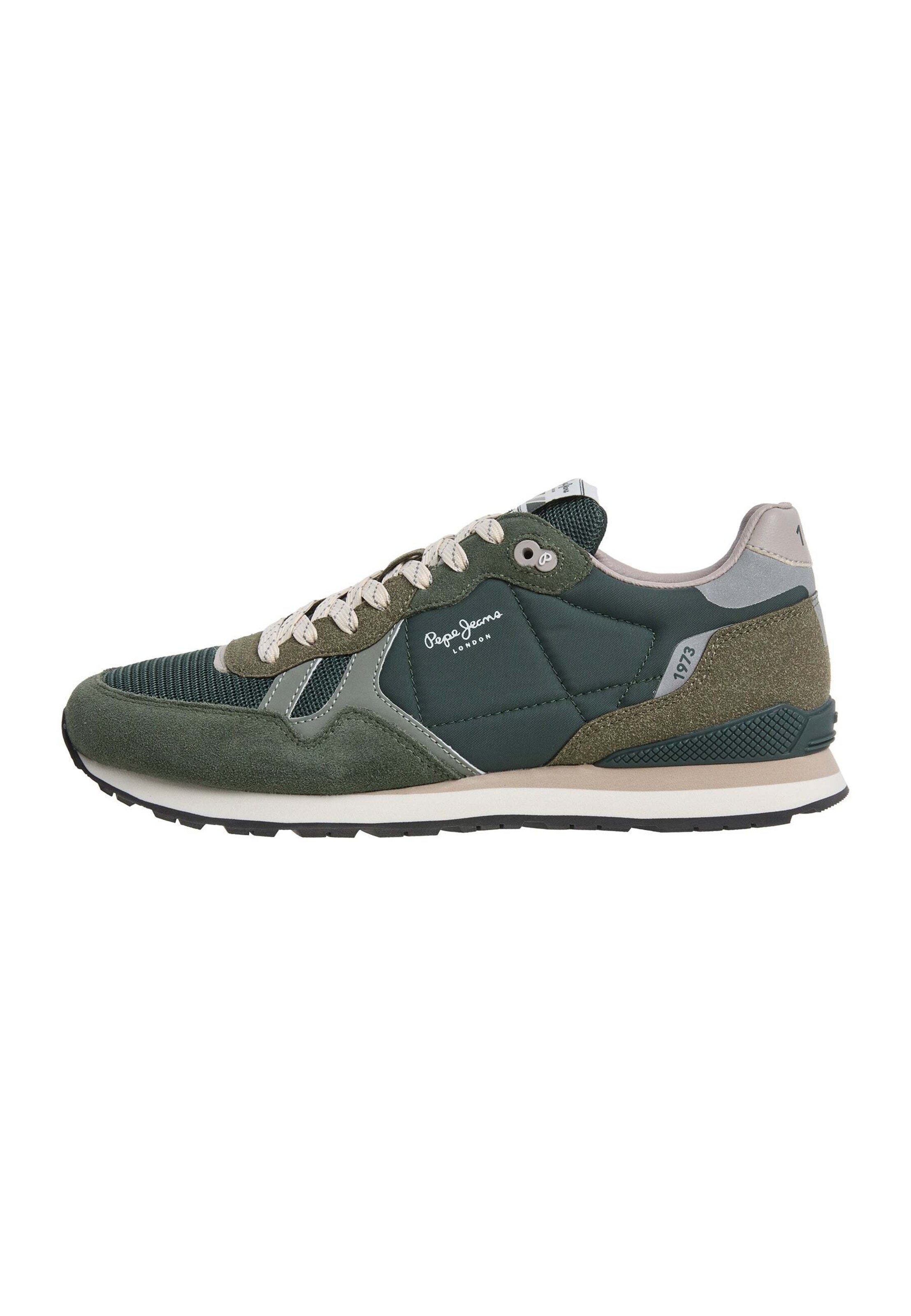 Pepe Jeans Platform trainers 'Brit League' in Green: front