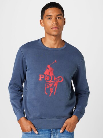 mėlyna Polo Ralph Lauren Megztinis be užsegimo: priekis